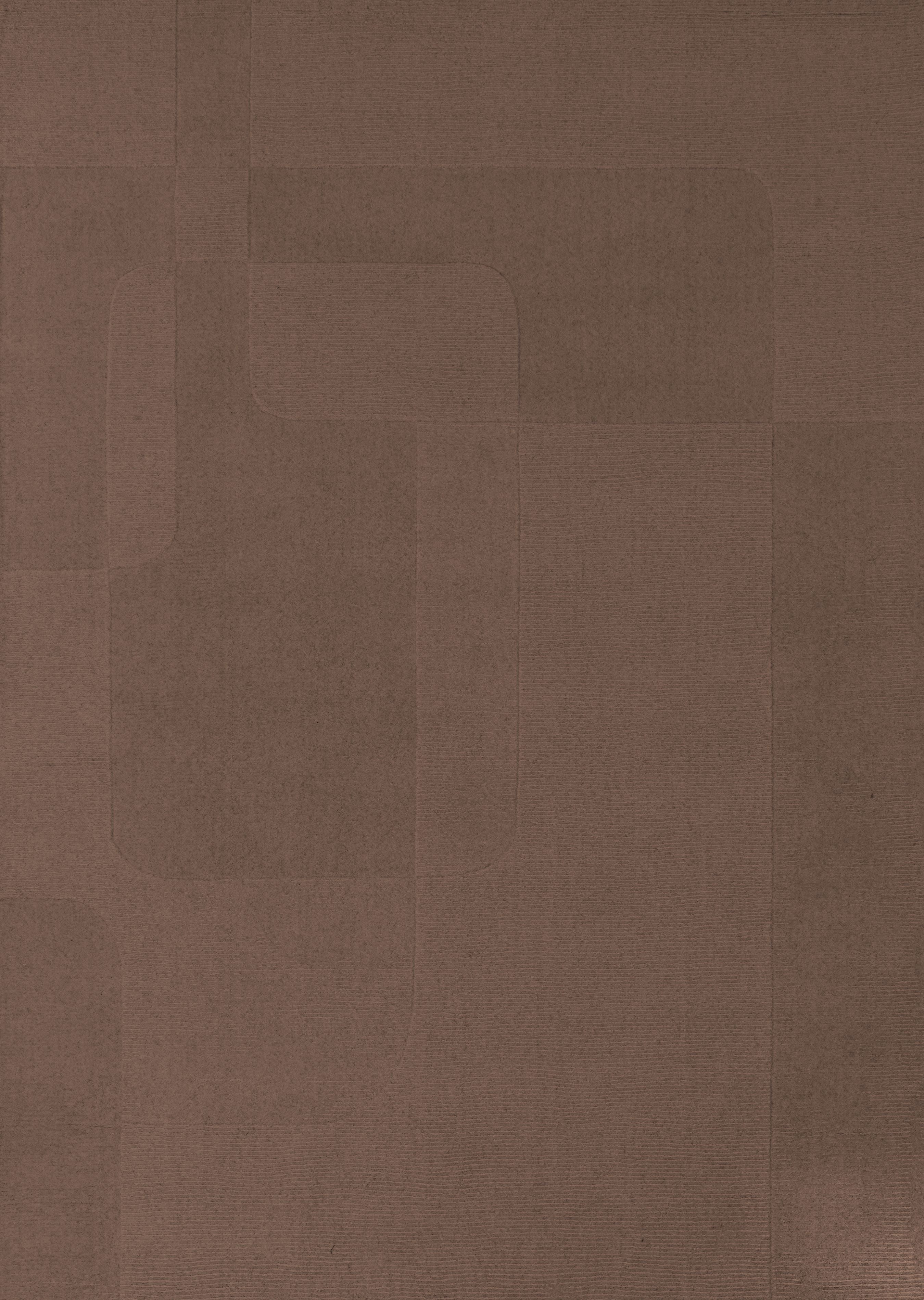 Evora Brown Handmade Rug Carpet Decor