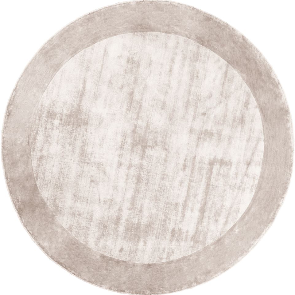 Tere Silver Round - Handmade Rug Carpet Decor